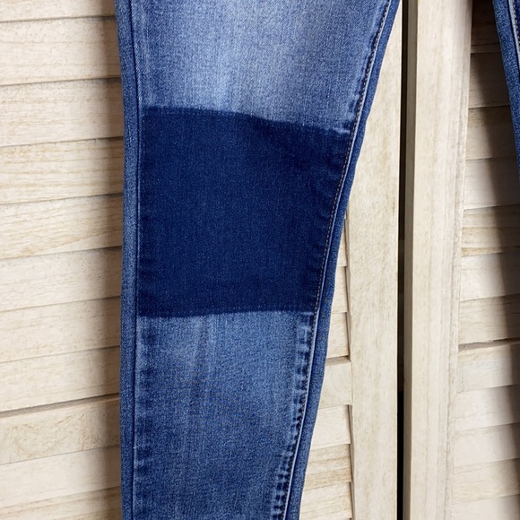 SOLD.   Pacsun Super Stretch Ankle Jeggings Patched Knees Size 25 - Picture 4 of 10